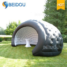 Festa ao ar livre para festas de festas Bubble Camping Black Dome Tent Tendas infláveis ​​de Shell